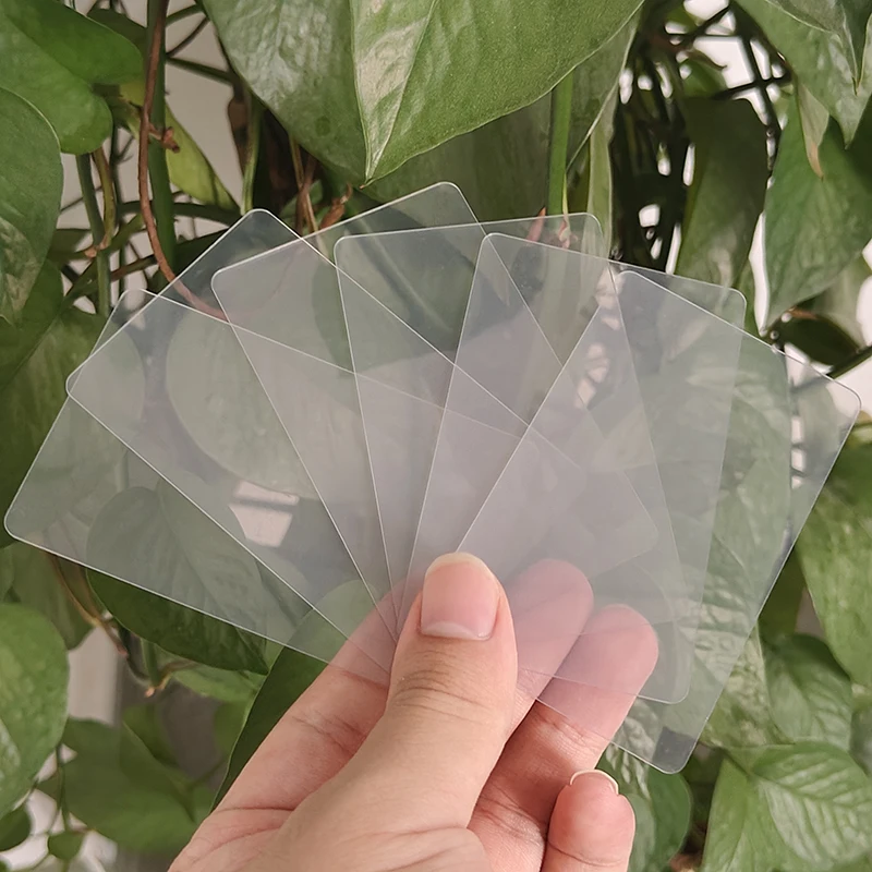 Custom Printing CR80 PVC Waterproof Transparent Plastic Visiting Point VIP Gift Business Card