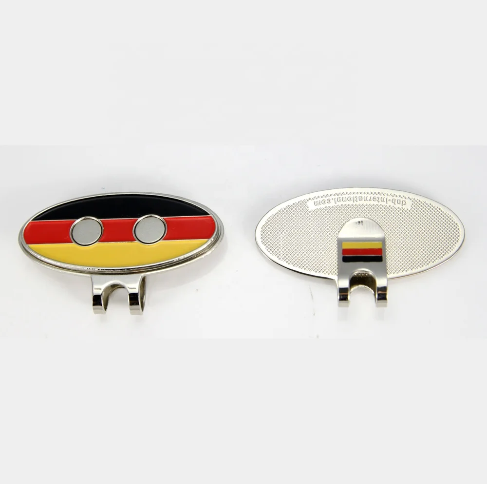 Wholesale Custom Golf Magnetic Ball Marker Hat Clip Cap Clip