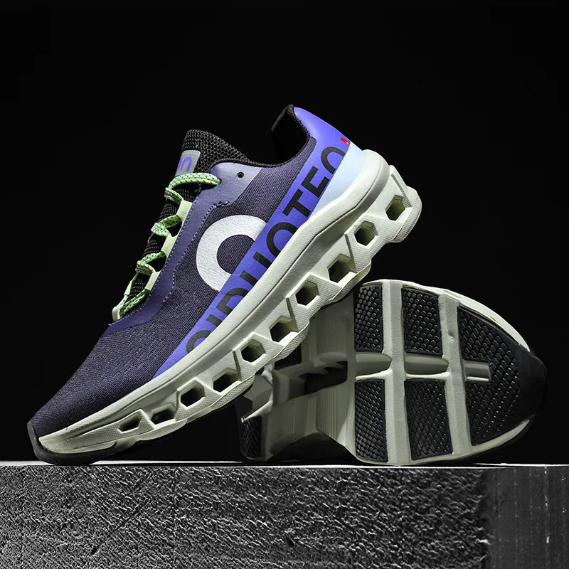 Carbon plate lightweight cushioning running shoes men's trend sports shoes wholesale