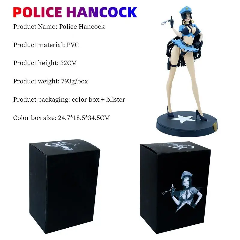 New products 32cm model Figurines Anime One pieces Hancock police Sexy gril Action Figures