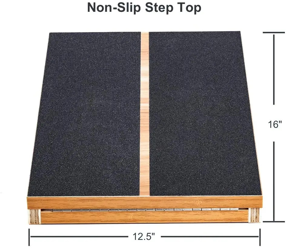 Professional Wooden Slant Board Exercise Rehabilitation Adjustable Incline Calf Stretch Board