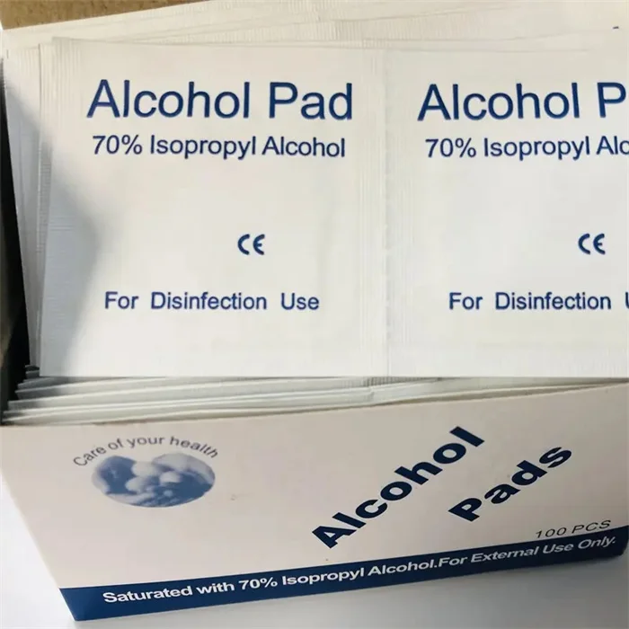 High Quality Nail Art Wet Wipes Disposable 70% Isopropyl Alcohol Pads For Disinfection Use