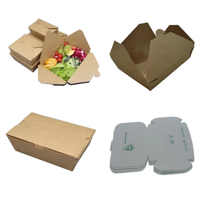 Под заказ Деревянный бамбуковый крафт-материал коробка для ланча на вынос пищевая упаковка бумажный лист сырье