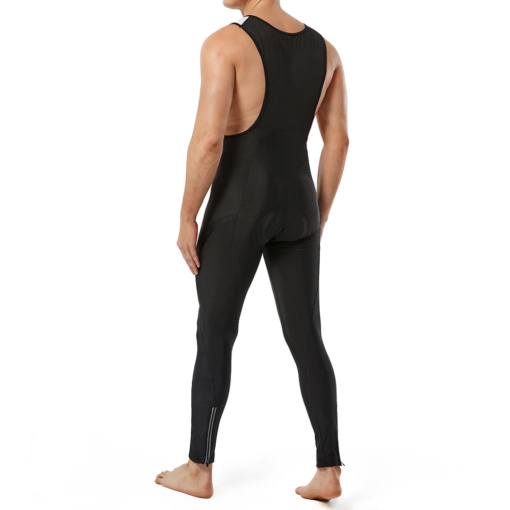 WOSAWE Man Bike Pants Cycling Bib 5D Gel Padded High Elasticity Fabric Long Tights