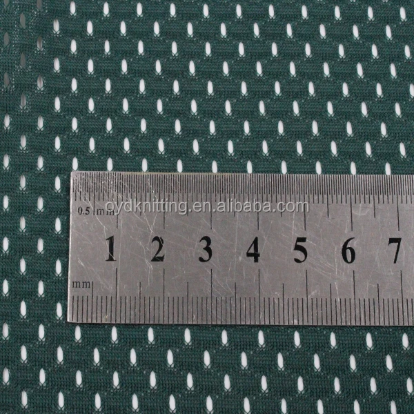 Polyester Pin Hole Mesh Fabric, Mesh Football, Basketball Jersey Fabric for Sports Shorts and Sports Vest