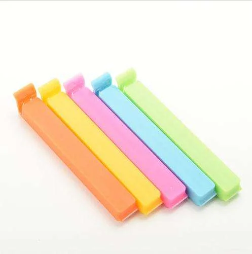 Custom color kitchen bag clip with plastic food sealer clips Custom sealing clip logo can be printed