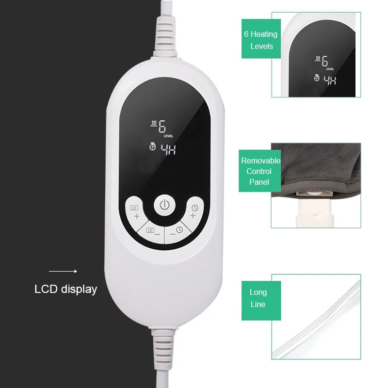 110V 65W Home Single Infrared Physiotherapy Electric Foot Heating Pad for Winter