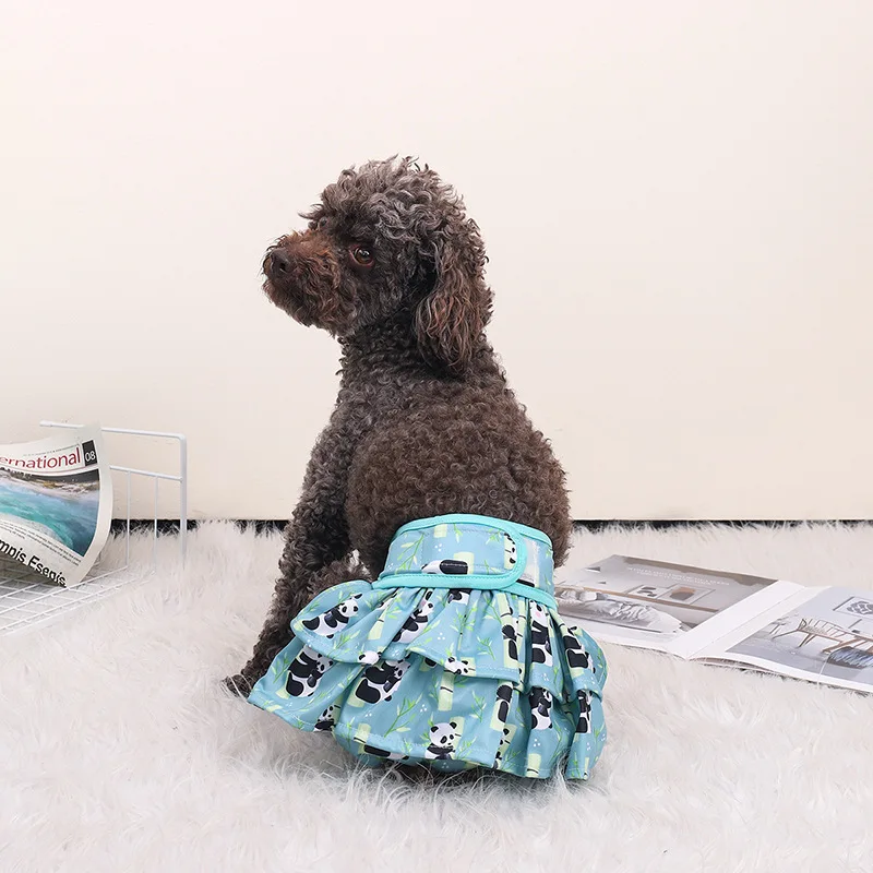 Wholesale free sample oem super absorbe washable reusable female pet dog diaper for dogs
