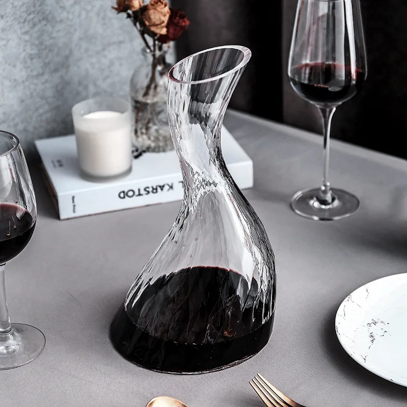 High Quality Crystal Wine Decanter Large Capacity Wine Dispenser Glass Decanter
