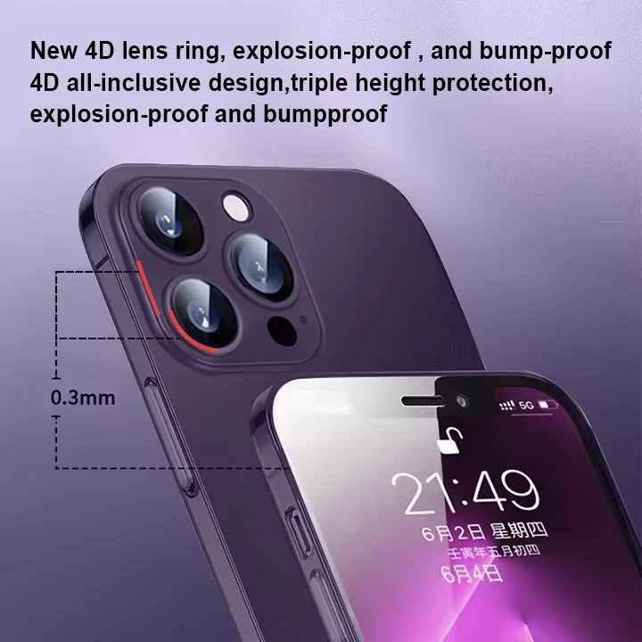 2023 New Trend Metal Fashion Style AG-Glass Matte Phone Case for iphone 14promax High Quality phone Cover for iphone 15promax