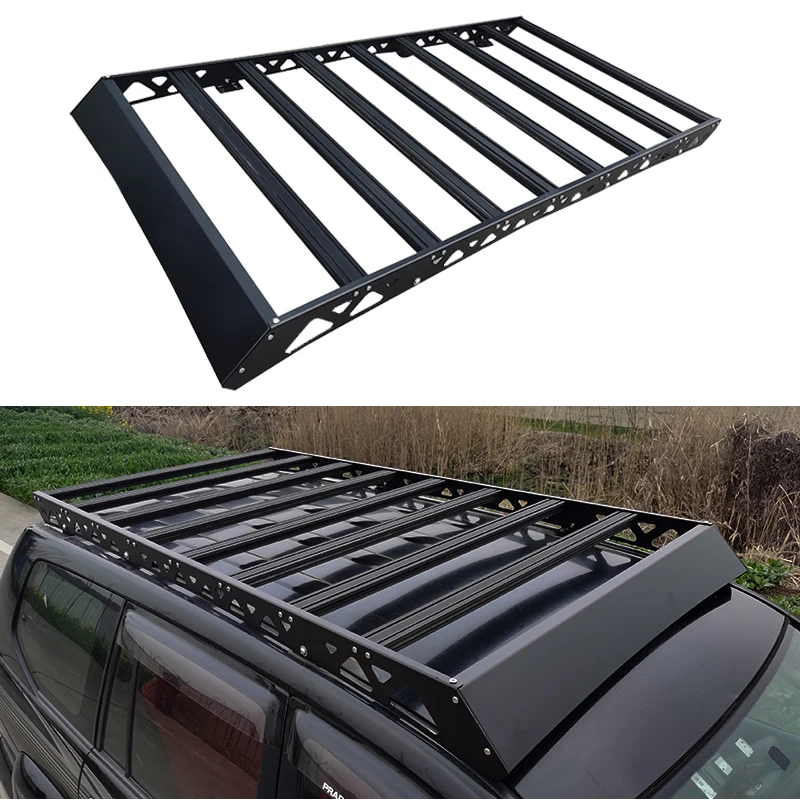 Adjustable aluminum roof rack fit for Fj120 Prado