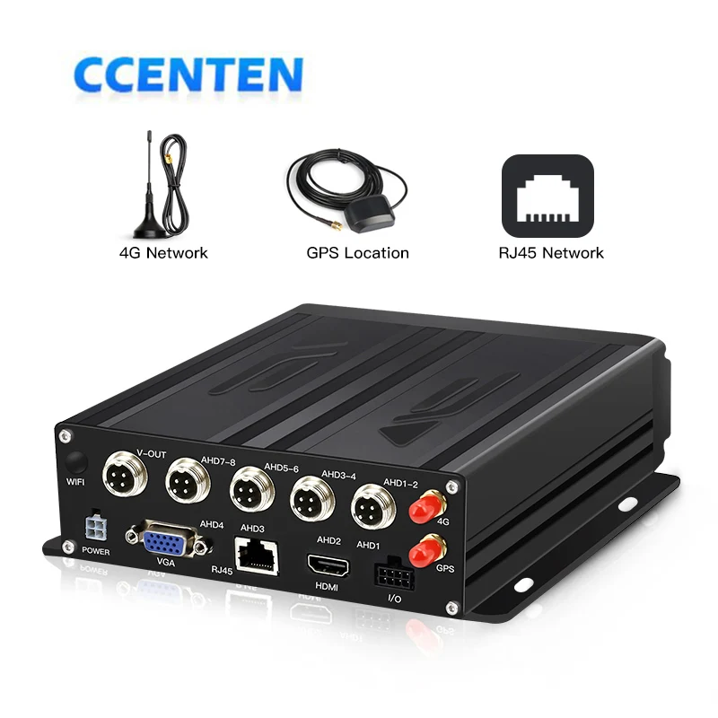 4 Ch GPS 4G 1080P AHD Mobile Vehicle Car DVR MDVR Video Recorder CMSV6 truck mobile bus mdvr  Monitoring