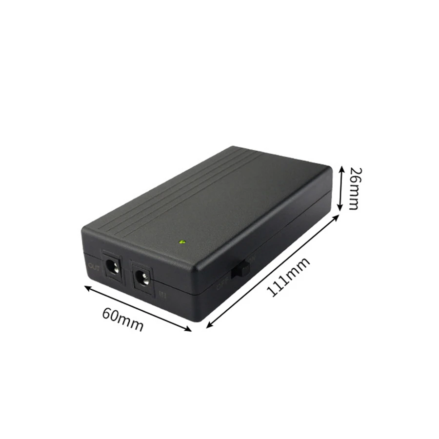 CCTV Camera Modem 18650 Lithium Battery Backup Online 9V 1A Mini UPS 18650 Lithium Battery Backup for WiFi Router DVR /