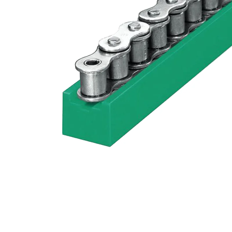 Custom CNC Linear Plastic Sliding Guide Rail / UHMWPE Sliding Conveyor Rails Chain Roller Guide