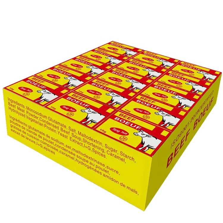 Beef flavor bouillon seasoning cube soup cube 4g 10g 12g
