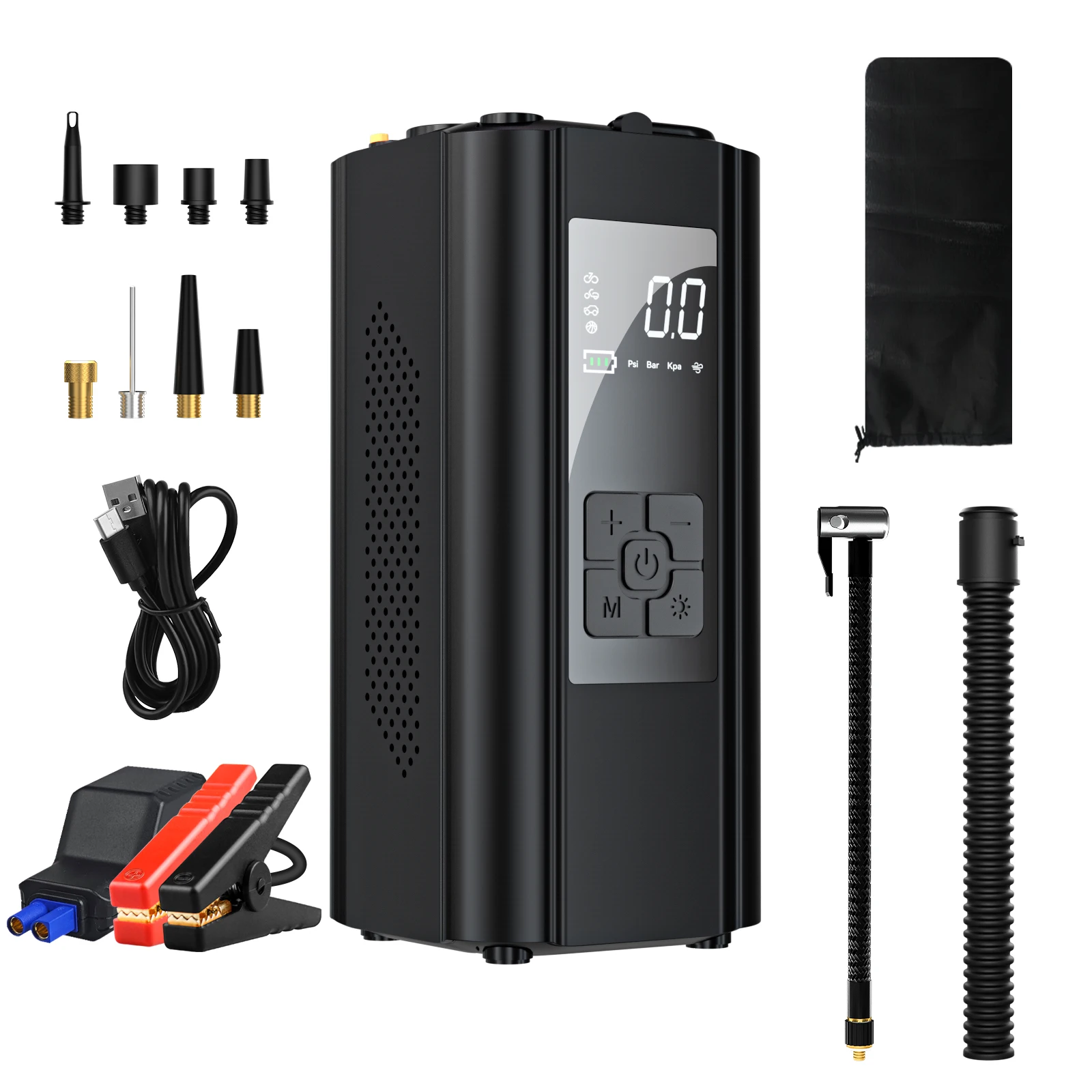 Brand New Cars Air Pumps Jump Starter Power Bank With Air Compressor Tire Inflators For Inflatable Products