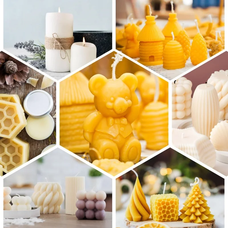Pure Beeswax- Clean - Naturally Filtered & Honey Scented - Premium Food Grade Yellow Beeswax For Candles, Butcher Blocks