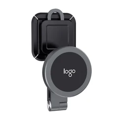 Custom Logo 360 Degrees Magnetic Car Holder Smartphone Bracket Flexible Car Phone Holder