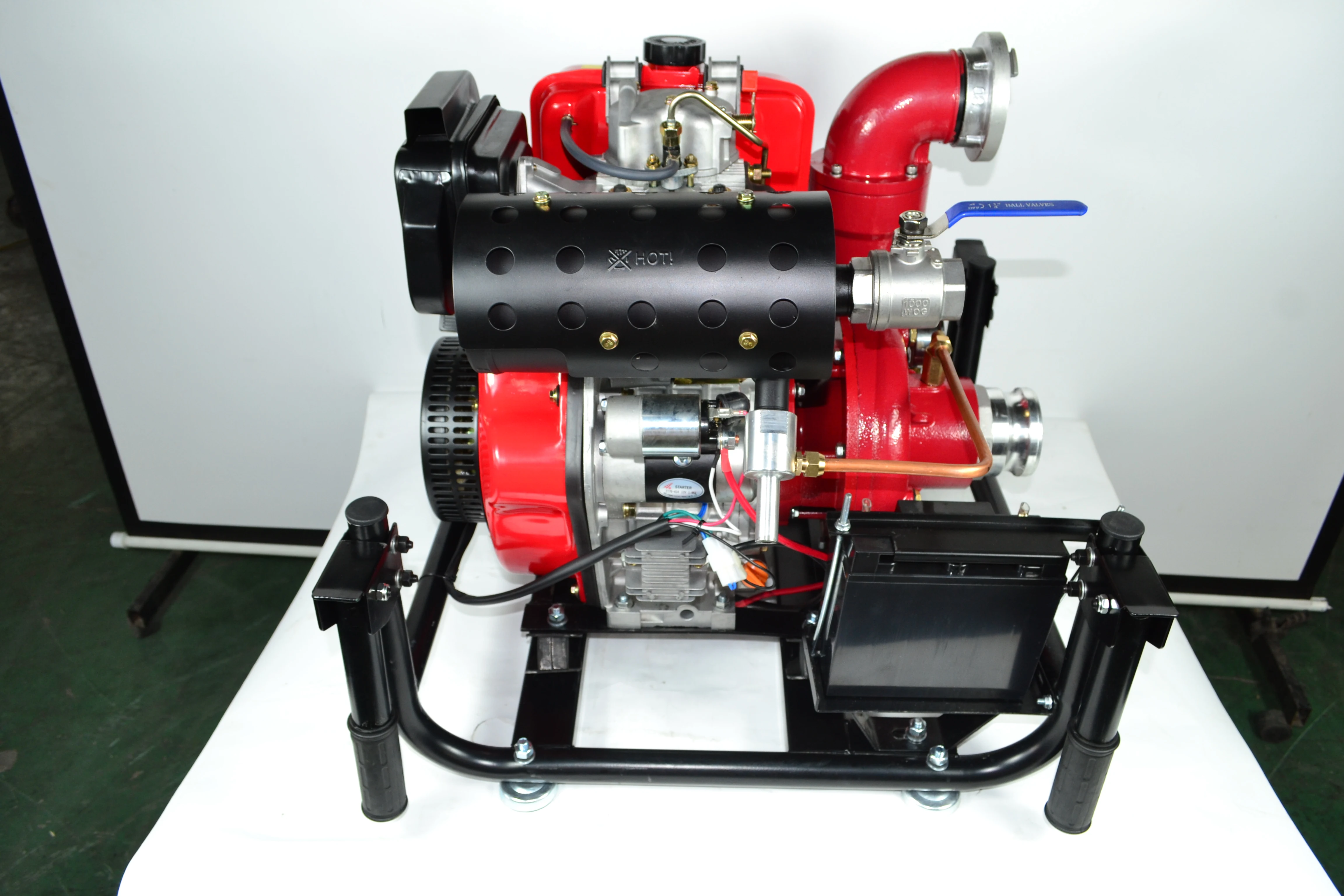 90m Lift 3inch 80mm Factory Price 13HP Recoil Electric Start Self Priming Pump for Irrigation and Agriculture