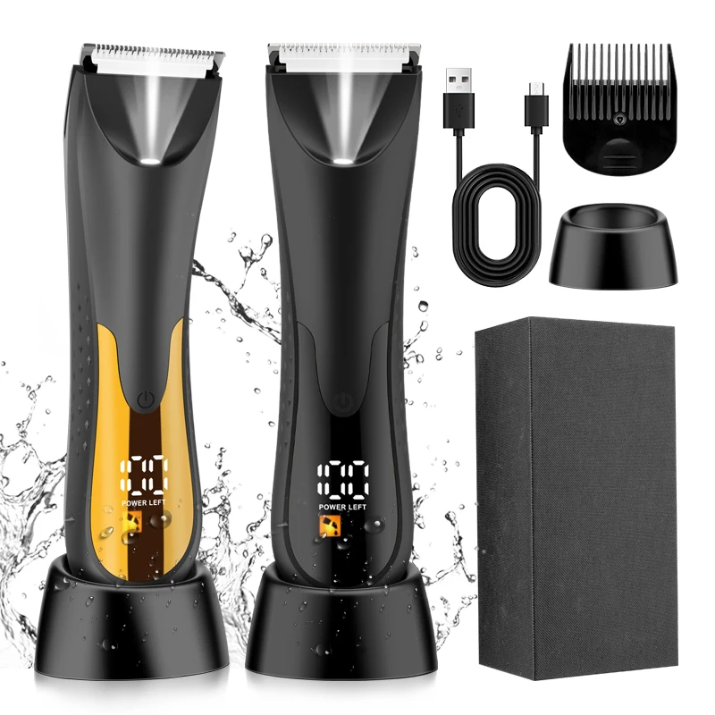 4D MS811 Electric Bbeard Razor and Shaver for Men Groin Body Grooming Men FREE SAMPLE Gold Usb Stainless Steel Electric Razor