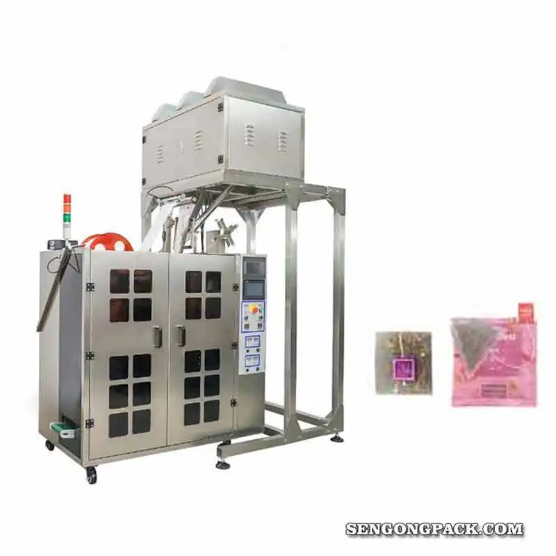 C28DX ultrasonic seal automatic triangle Jasmine tea bag packing machine