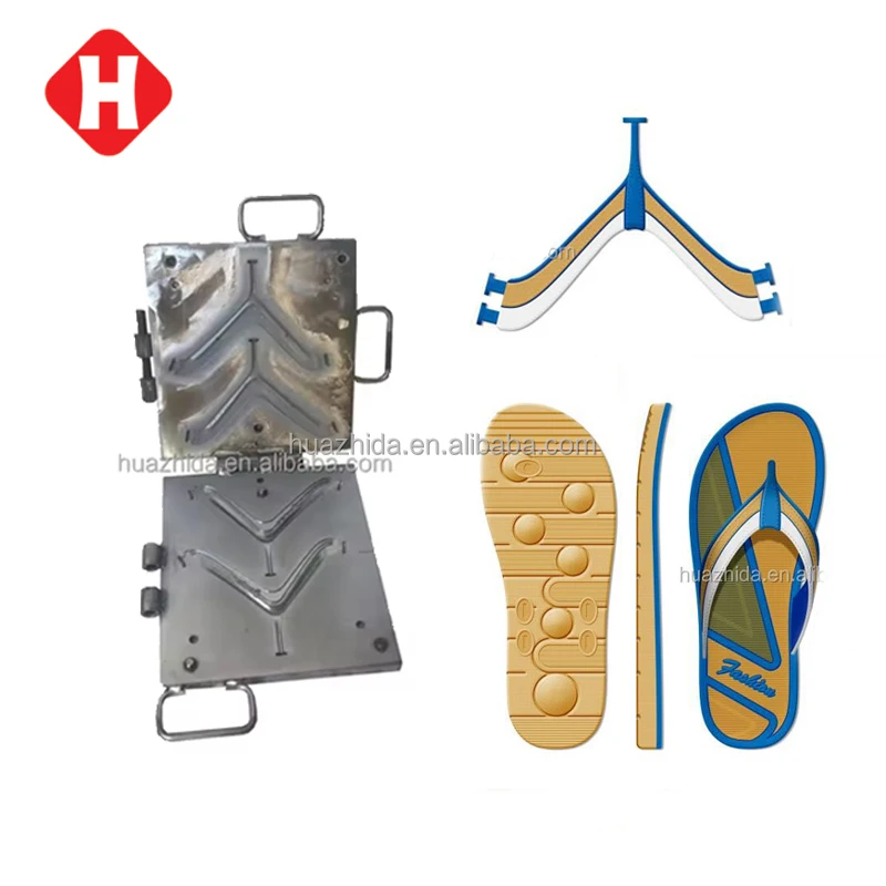 Eva Two Color Injection Mold Customized Flip Flop Making Machine Eva Shoe Sole Die Casting Moulds To Make Slippers