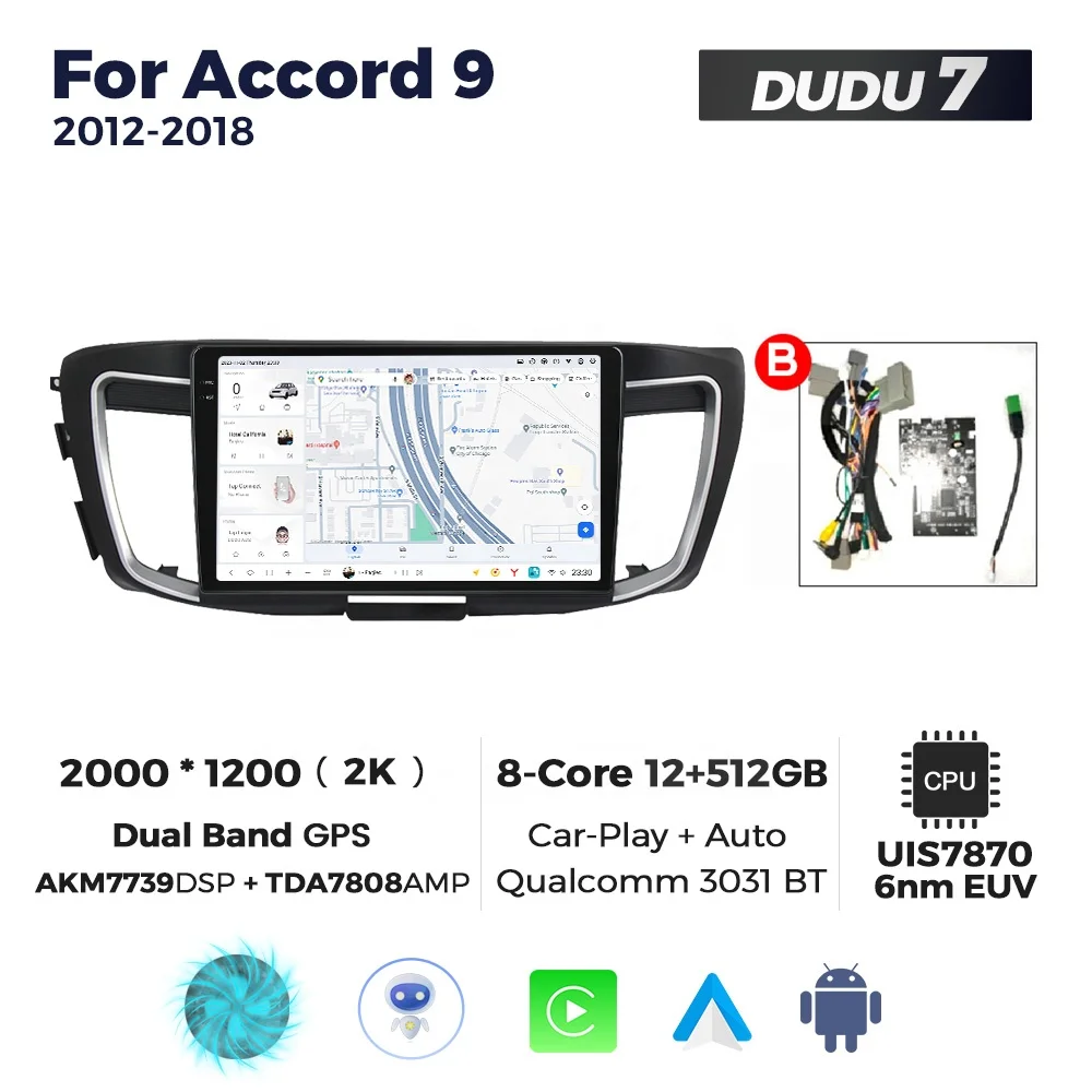 Mekede DUDU7 android автомобильный Радио dvd-плеер 2K мультимедийный Разделенный экран dvr карта для Honda Accord 9 2012 2013 2014 2015 2016 2018