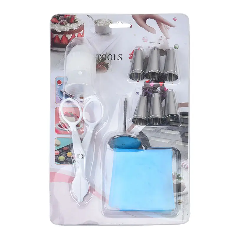 Cake Decorating Pen Cream Bag Stainless steel Nozzles Piping Baking Accessories