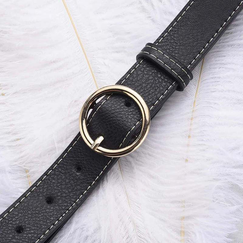 Модная Повседневная Женская Классическая винтажная Пряжка роскошный ремешок из искусственной кожи для