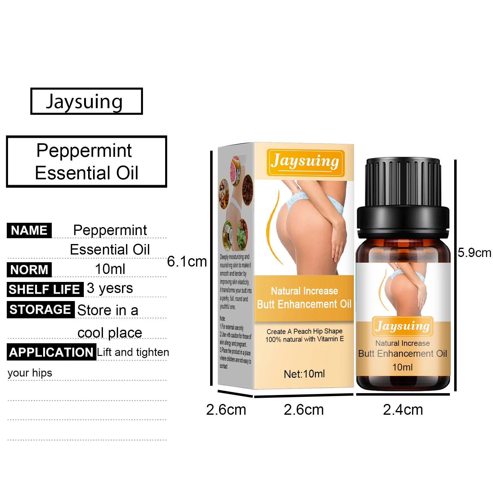 Factory Wholesale herbal Butt Enlargement Oil No Side Effects Enlargement Hip Up firming buttock enlarging oil