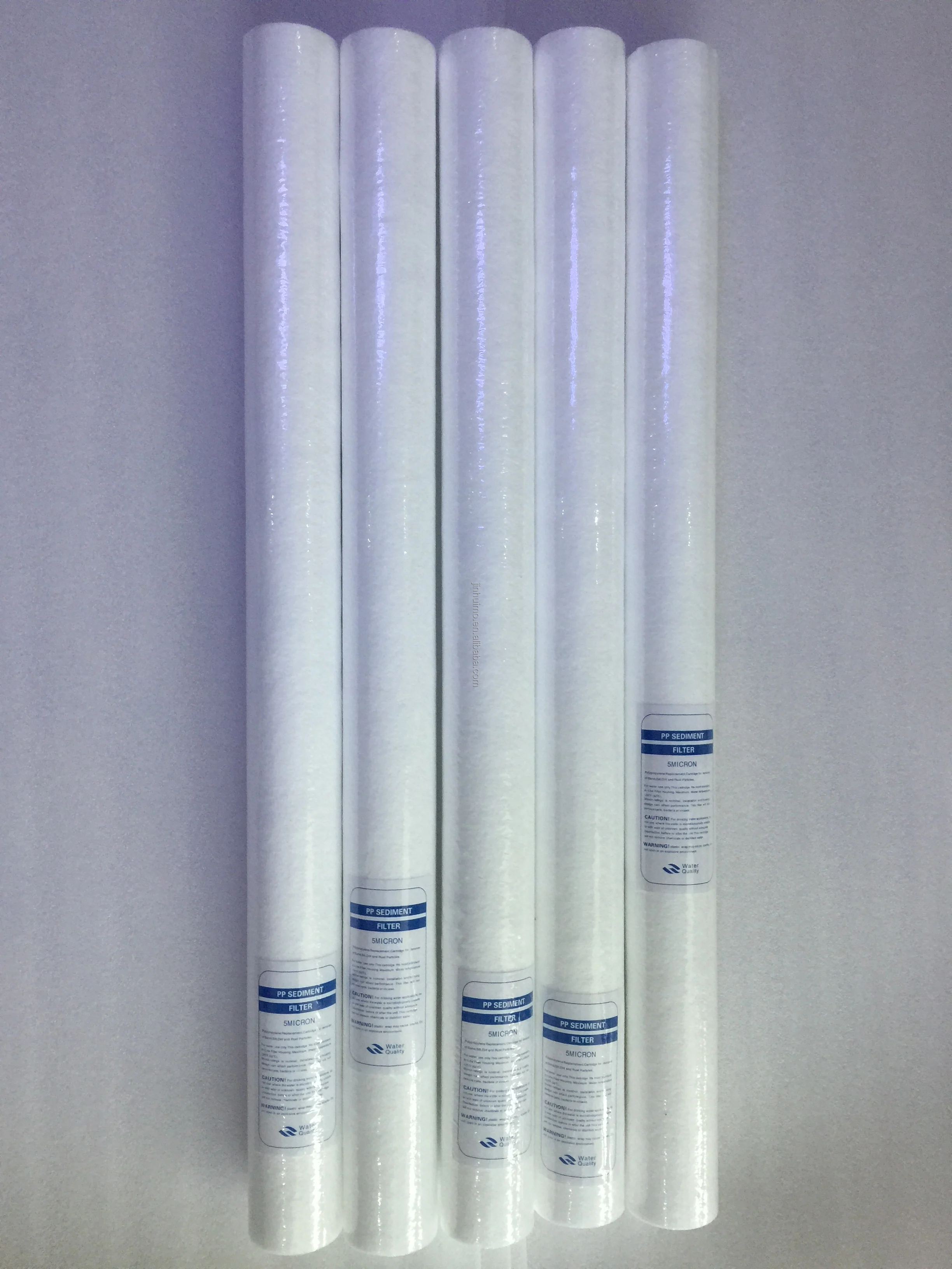 Home purifier machine 20 inch 1 micron PP sediment melt blown water filter cartridge