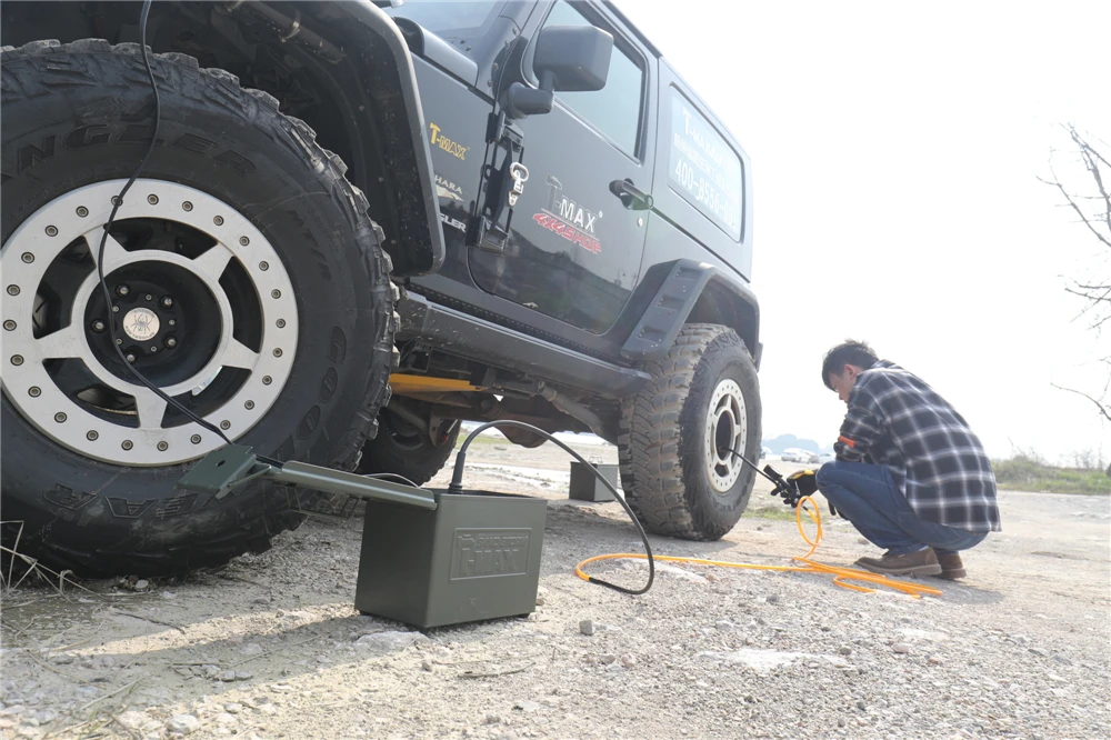 T-max Sand Storm air pump 12 volts dc 150psi tire air compressor for car