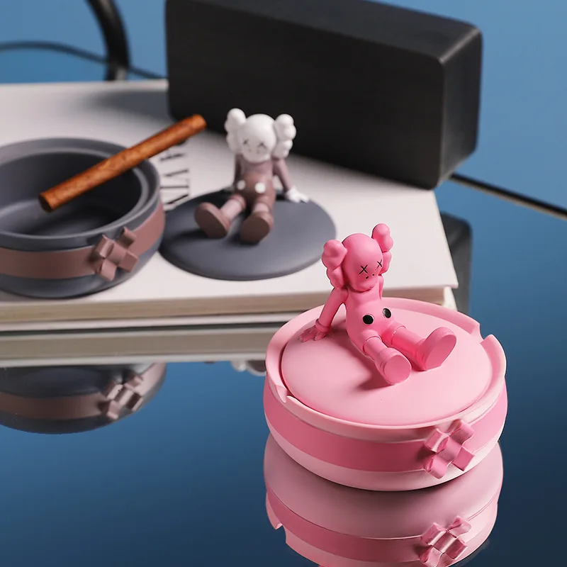 Violent Bear Creative Ashtray Resin Crafts Living Room Cafe Bar Desktop Crafts Small Ornaments Smoking Lovers Gifts