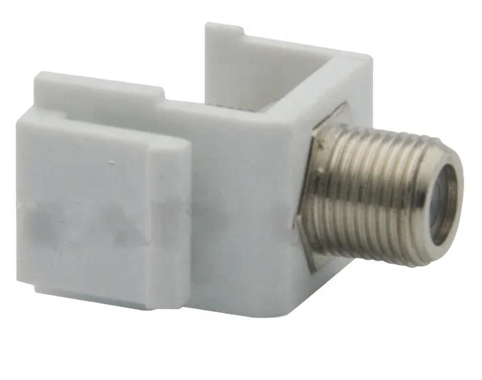 Высокое качество, оптовая продажа, подключение к телевизору, разъем F Coax Keystone Jack, белое ТВ keyston keystone jack cat6, патч-панель на 24 порта