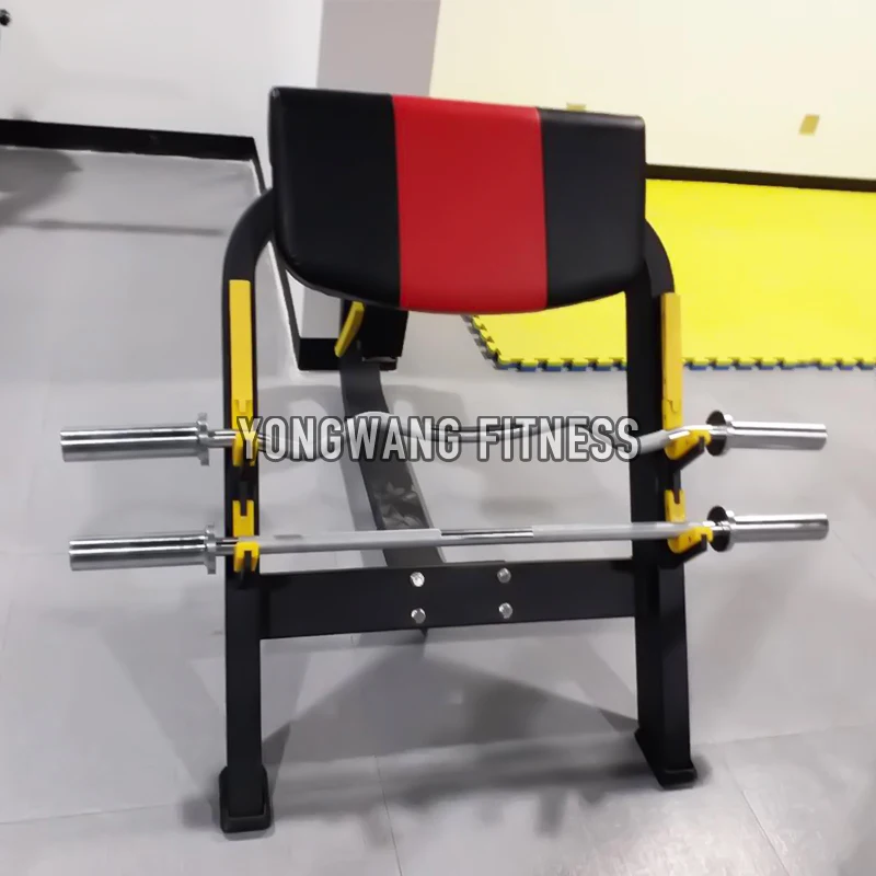 Yongwang fitness factory price weight lifting biceps curl seated preacher curl machine