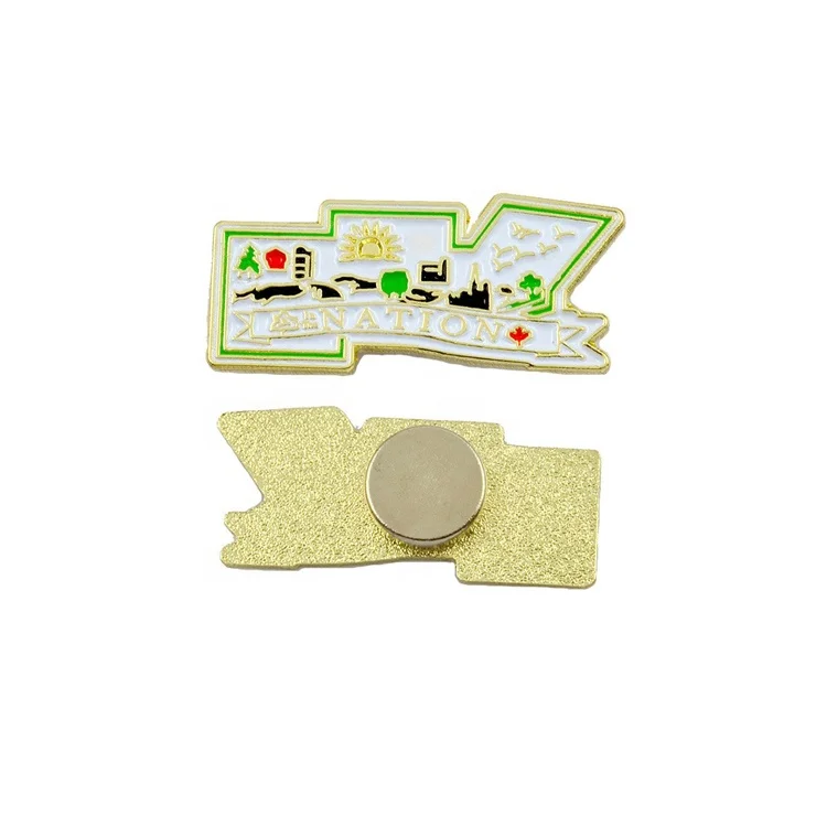 Custom magnet  Soft Enamel Pin Badges  with magnet back