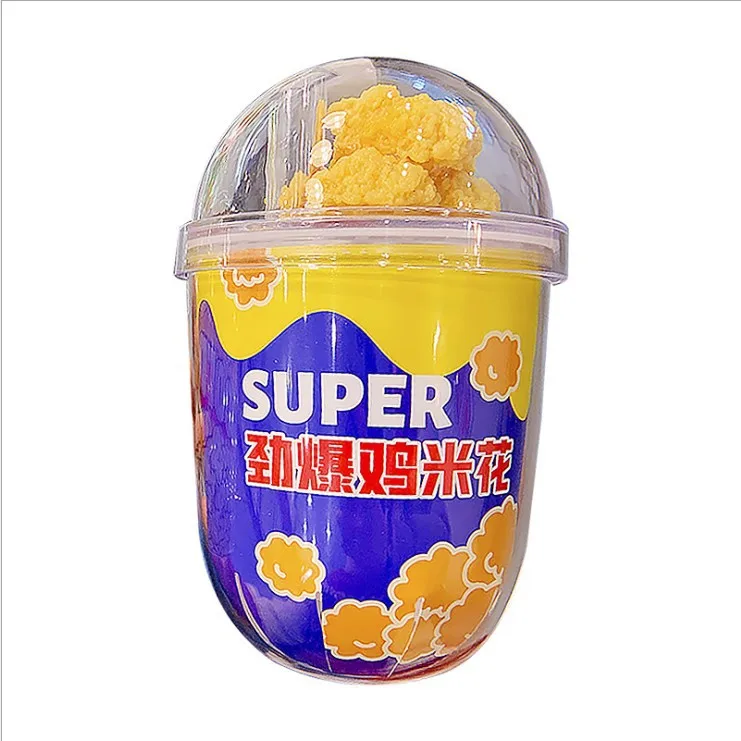 350ML Capacity Modern Creative Personality Popcorn Bucket Shape Plastic Drink Cup