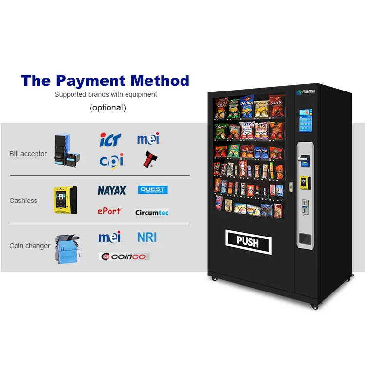 Hot Sales Top Vendor Machine Snack And Beverage Automatic Combination Vending Machines