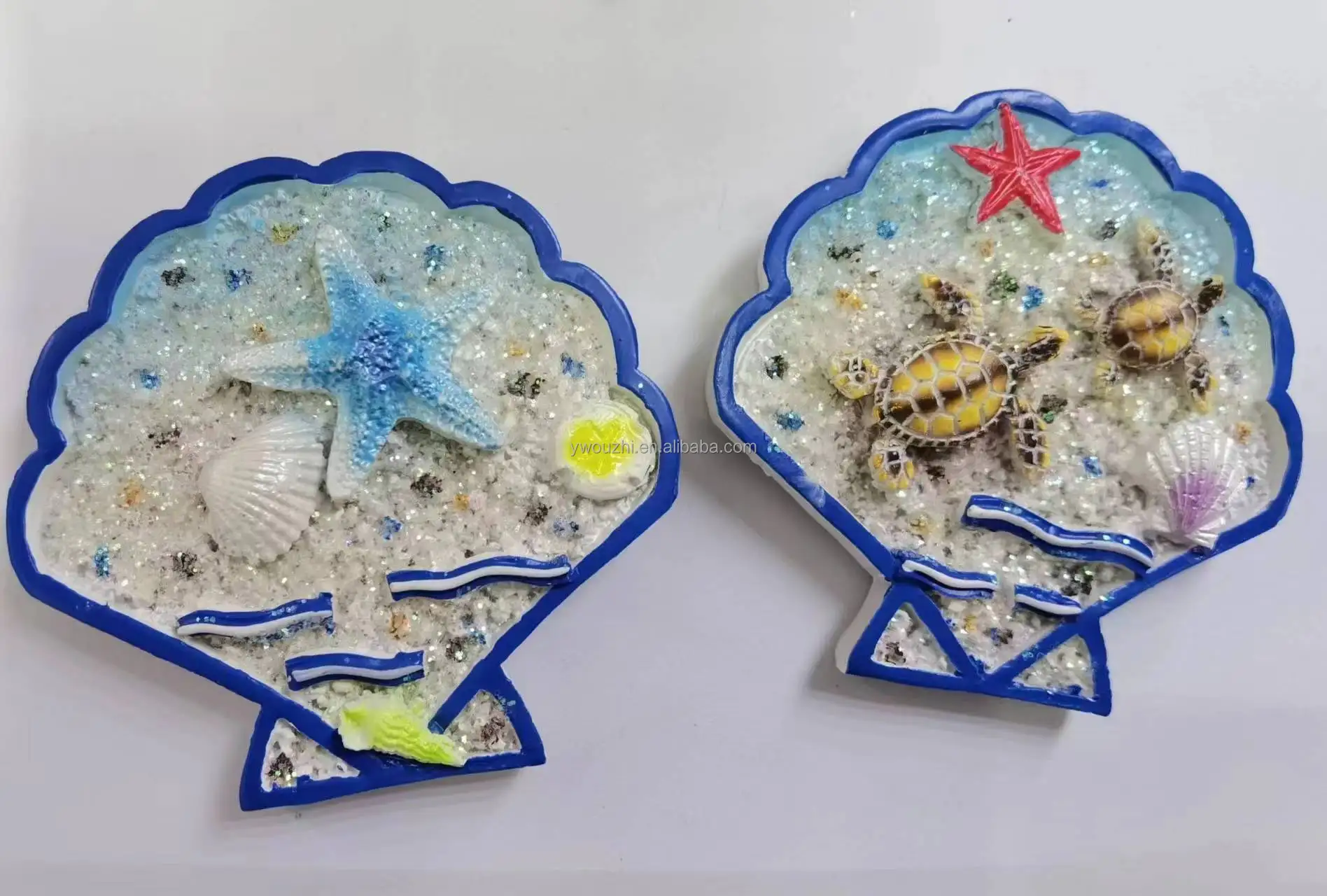 Wholesale Customized Resin Seaside Scenery Souvenirs Refrigerator Magnets
