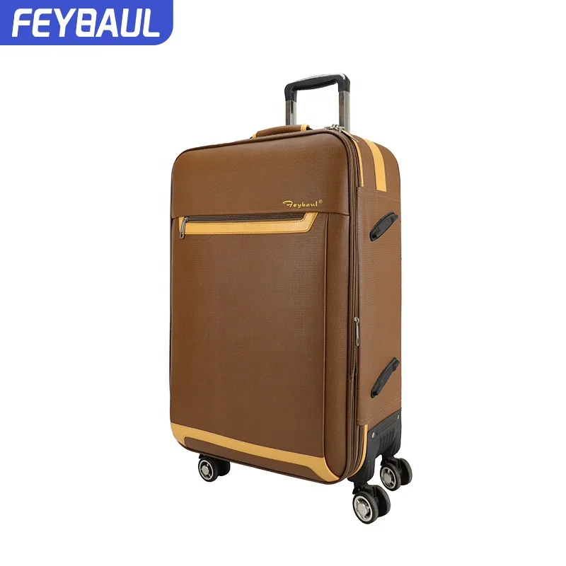 Hot selling 3pcs PU Leather suitcase set trolley bag luggage & travel bags