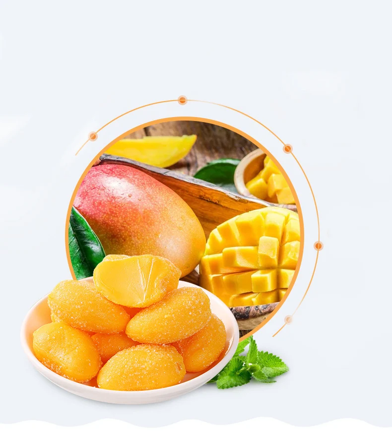 Mango gummy candy zero fat candy Individual small package  fudge