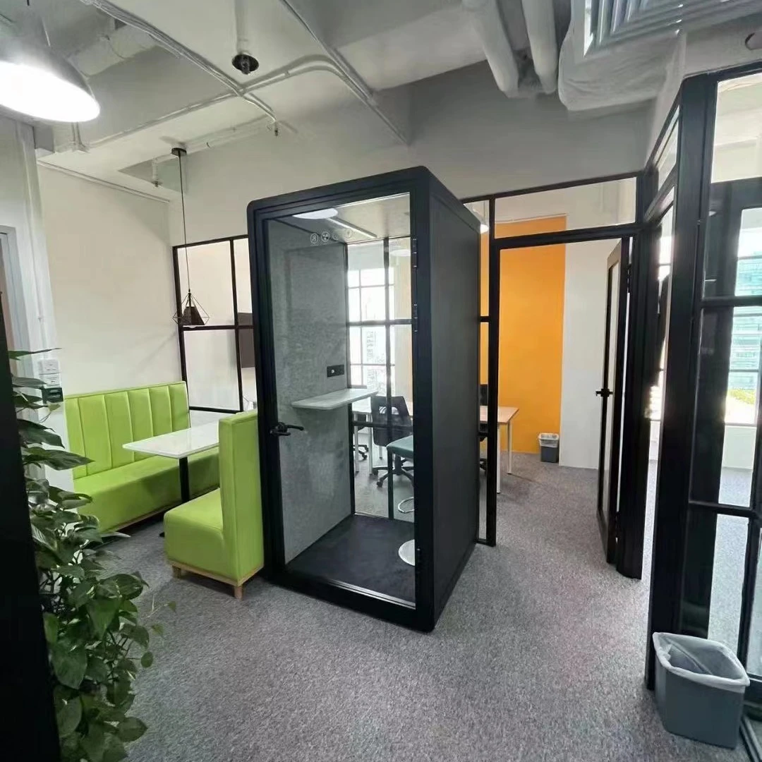 High quality Movable Musical Instrument Piano Practice Silence Booth Acoustic Mute Home Cabin Soundproof Recording Isolation