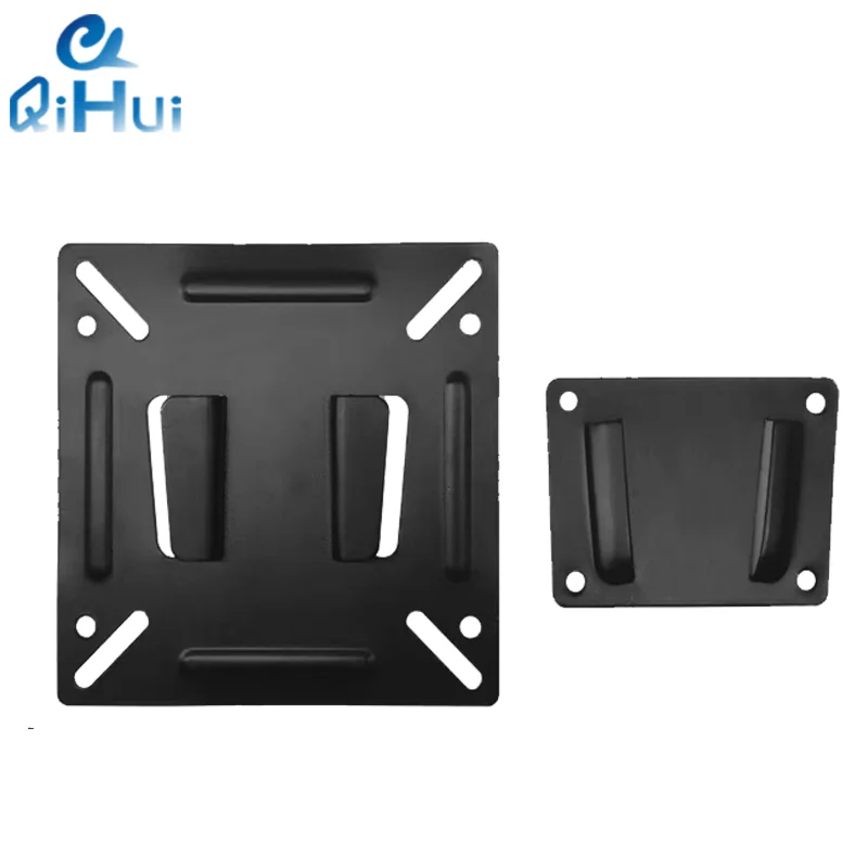Qihui Hot sale LCD Monitor Wall Mount Bracket Vesa 75mm 100mm Mini PC Computer led Monitor Stand Vesa home office