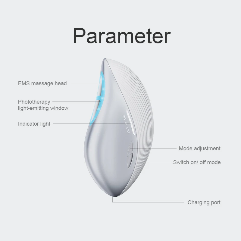 Home Use Beauty Device Face Lifting Radiofrequency Microcurrent Cryotherapy Led Light Therapy All In One Beauty Device