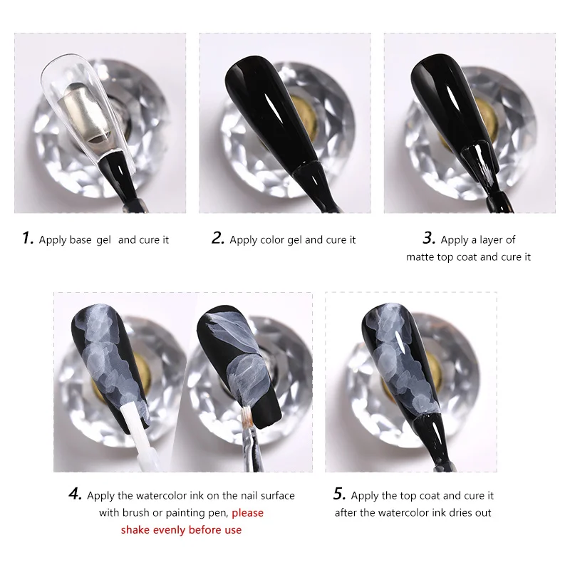 BORN PRETTY Nail Wholesale Watercolor Blooming Polish Marble Art Ink For