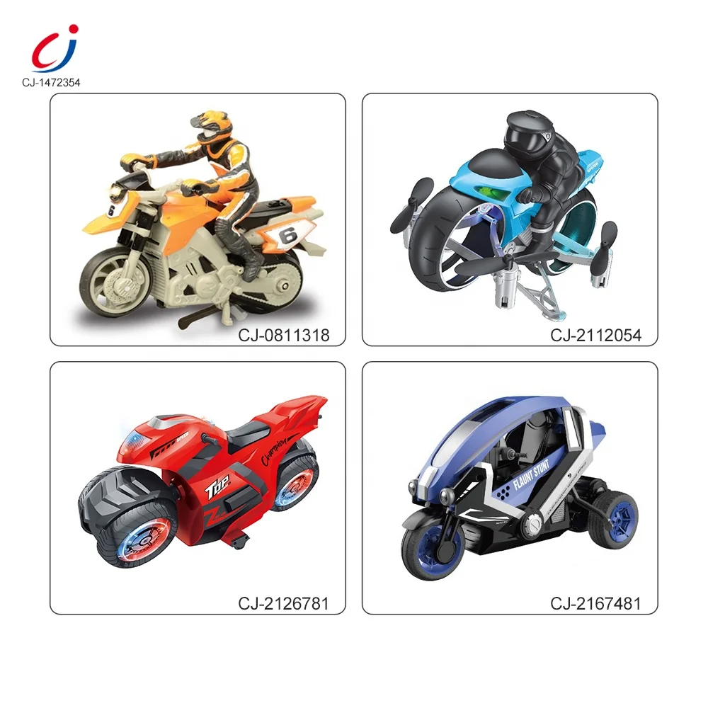 Chengji high speed rc 360 degree drift racing model stunt motorcycle remote control bike toy for kids