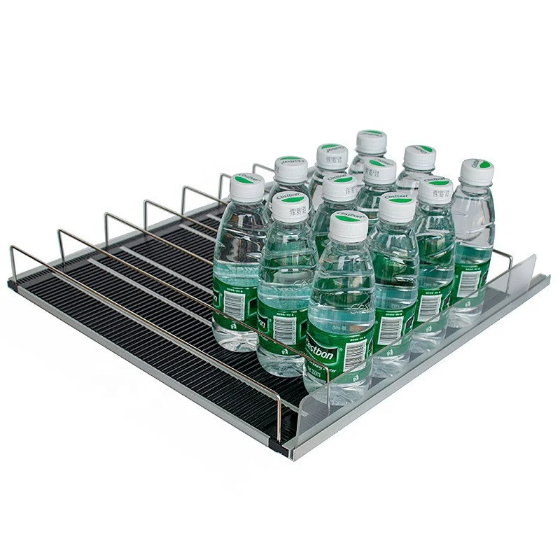 display freezer Easy loading beverage Mini roller shelving for Beer cave walk in cooler glass door