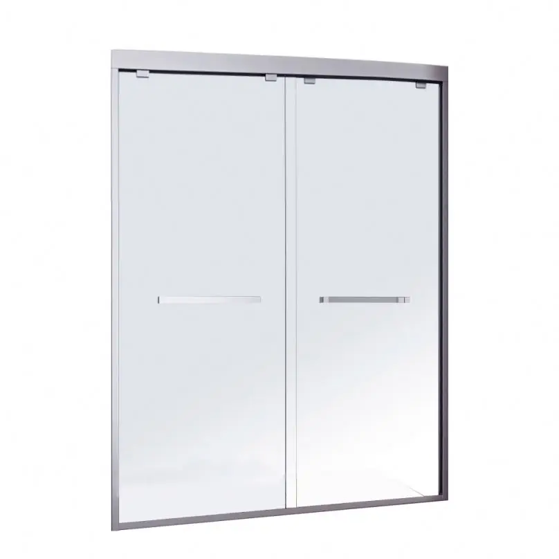 Frameless Tub Sliding Glass Rotating Hinge Shower Door