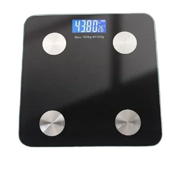 Intelligent Bluetooth Fat Scale Electronic Household Scale with App Measures Body Fat and Weight Powered by Battery