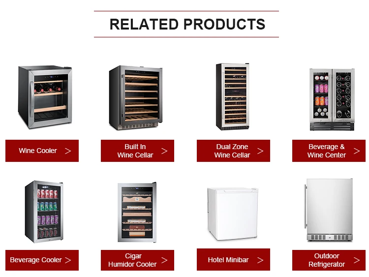 zhongshan candor 54 bottles compressor fashion gas red wine cellar cooler fridge